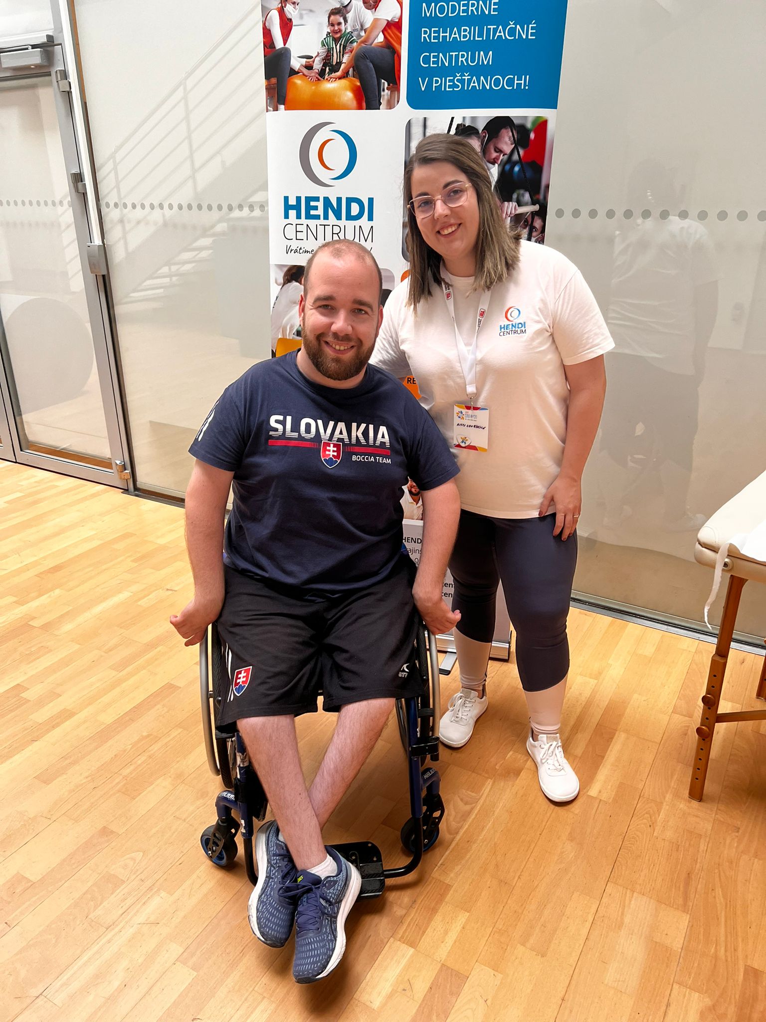 Gloria počas rehabilitácie v HENDI CENTRE