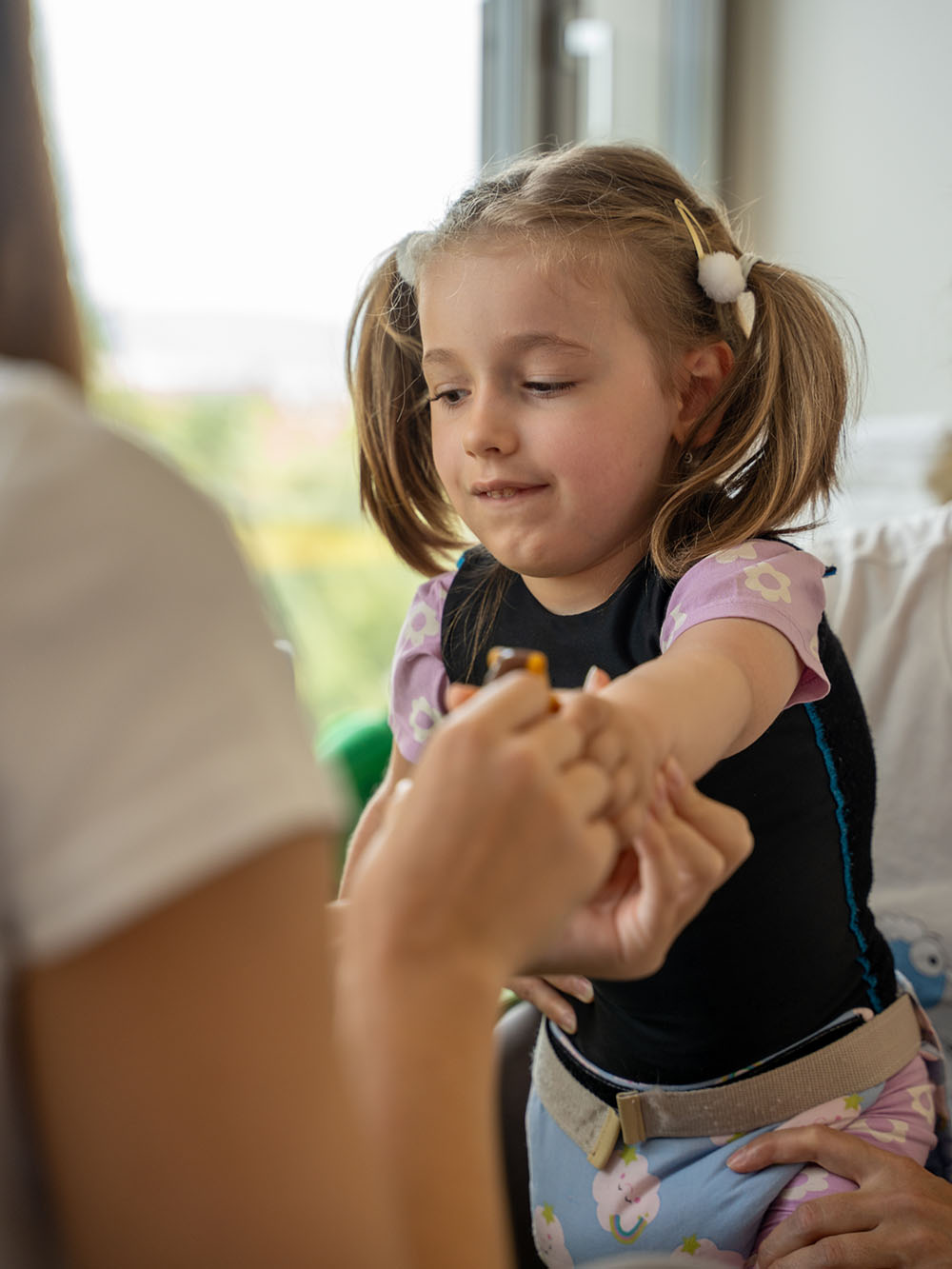 Gloria počas rehabilitácie v HENDI CENTRE