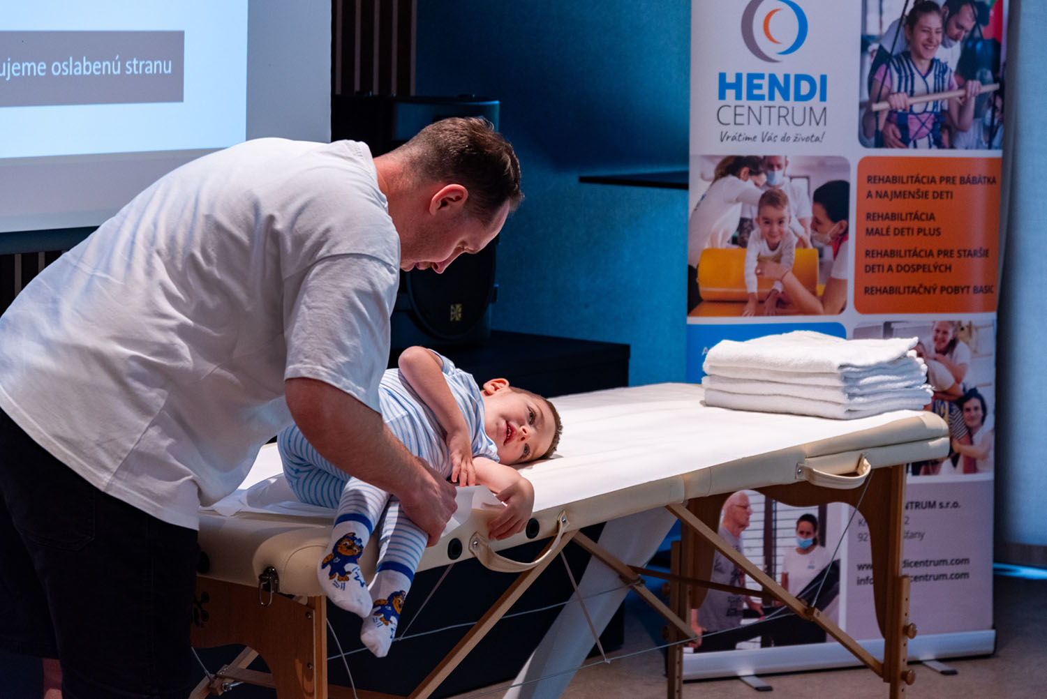 Gloria počas rehabilitácie v HENDI CENTRE